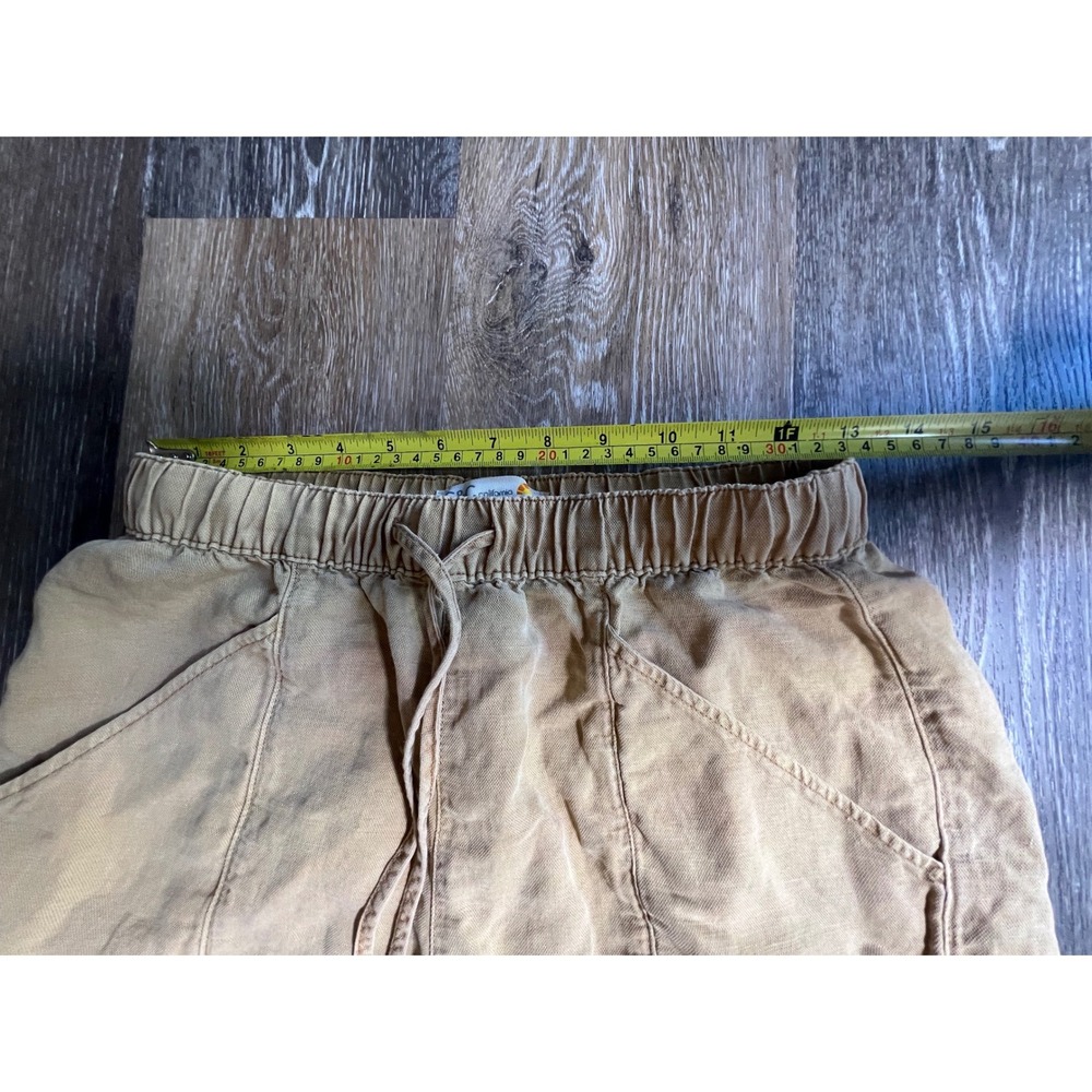 C&C California Shorts Womens Small Tan Excellent Elastic Drawstring Utility - Picture 3 of 5